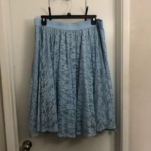 Torrid Sky Blue Full Skirt